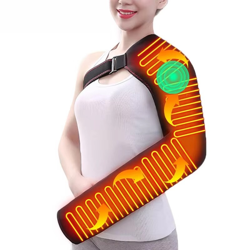 Wrist Wraps - Long Arm Heating Massage Support Elbow
