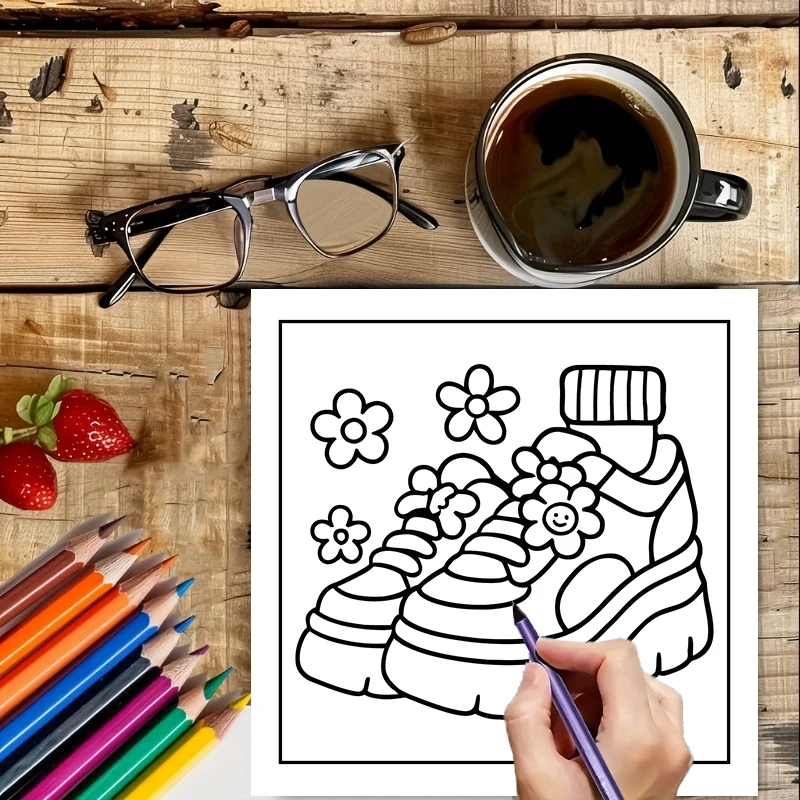 Easy Retro Coloring Book for A - đánh giá và giá Chalk Bag