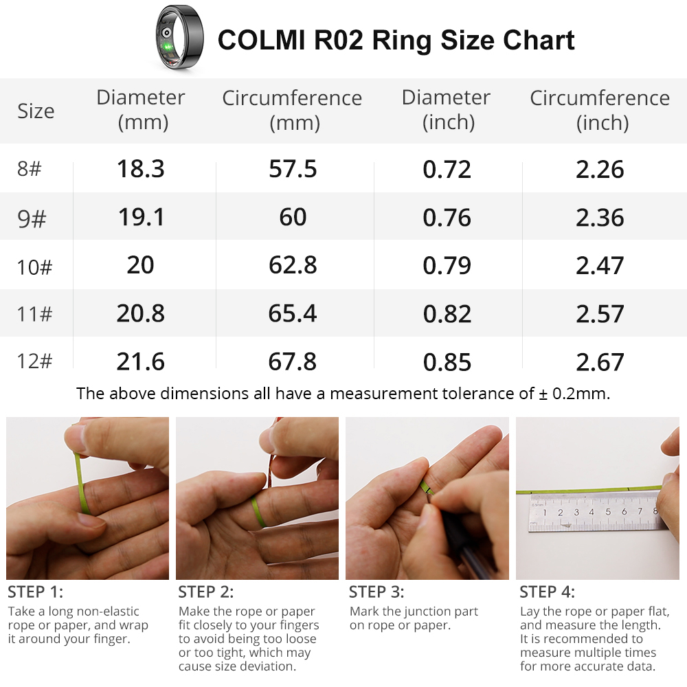 [2024 ] COLMI R02 Smart Ring M - đánh giá và giá Gymnastic Ring