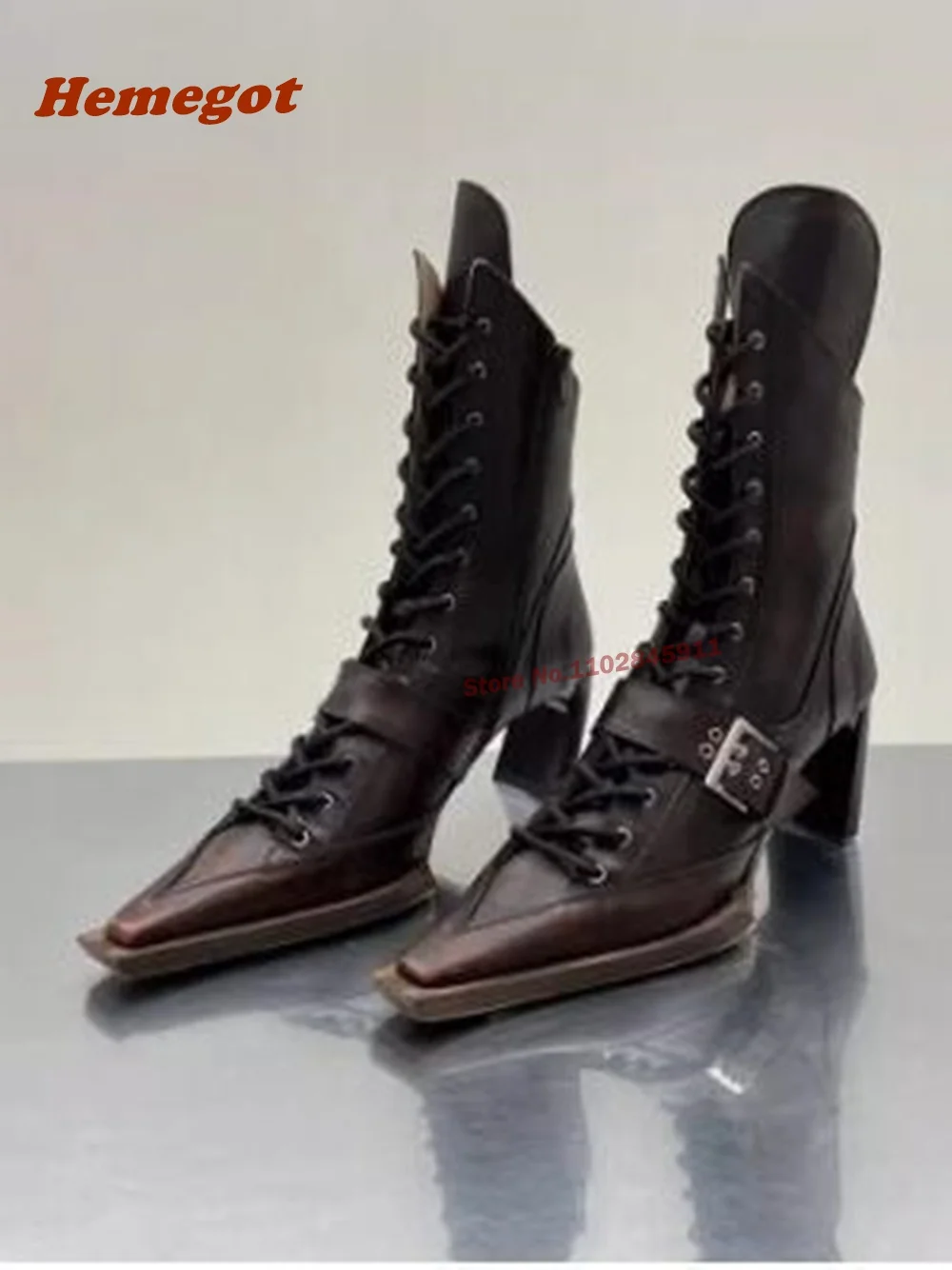 Belt Buckle Black Ankle Boots  - đánh giá và giá Crossfit Belt