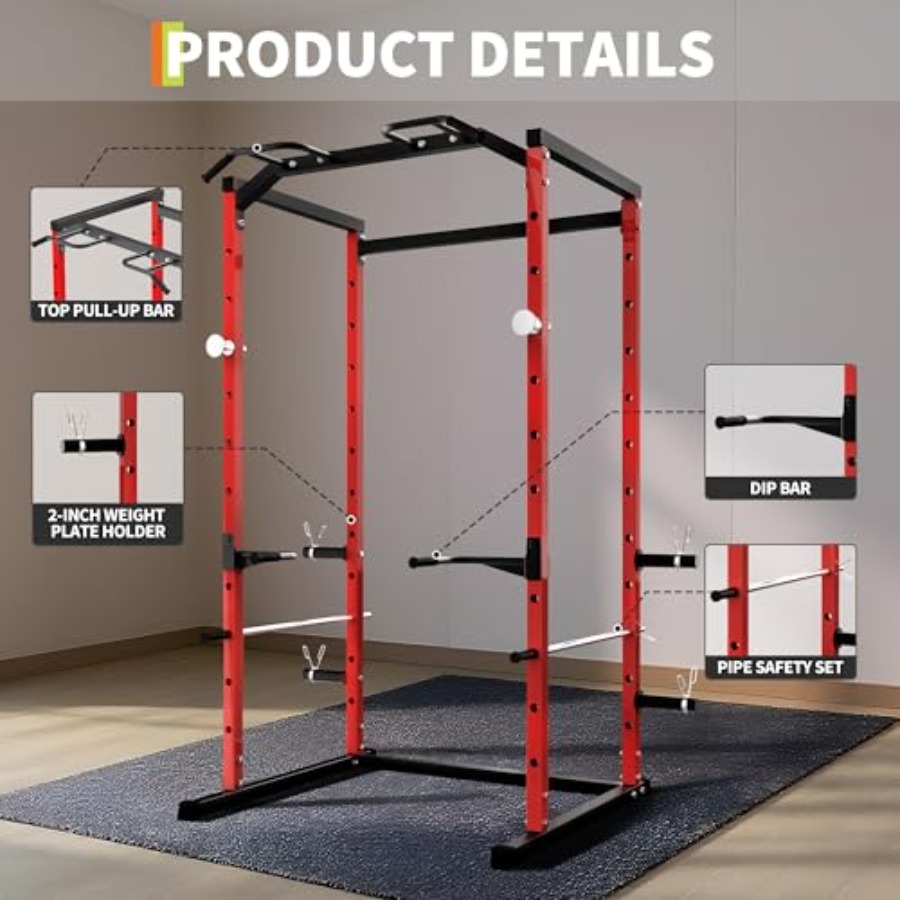 Heavy-Duty Power Cage with Pul - đánh giá và giá Pull Up Bar