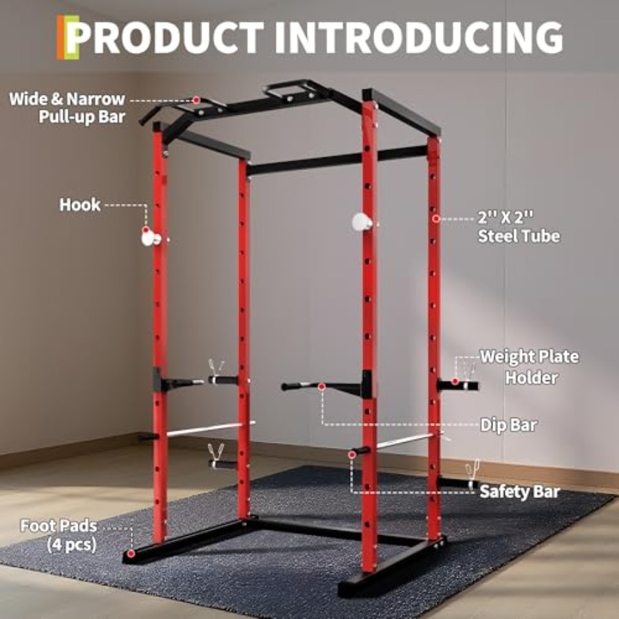 Heavy-Duty Power Cage with Pul - đánh giá và giá Pull Up Bar