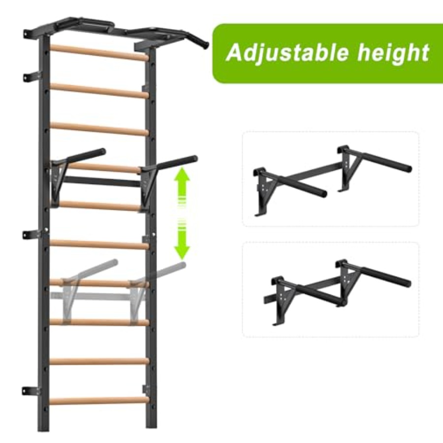 Wall Mounted Gymnastic Stall B - đánh giá và giá Pull Up Bar