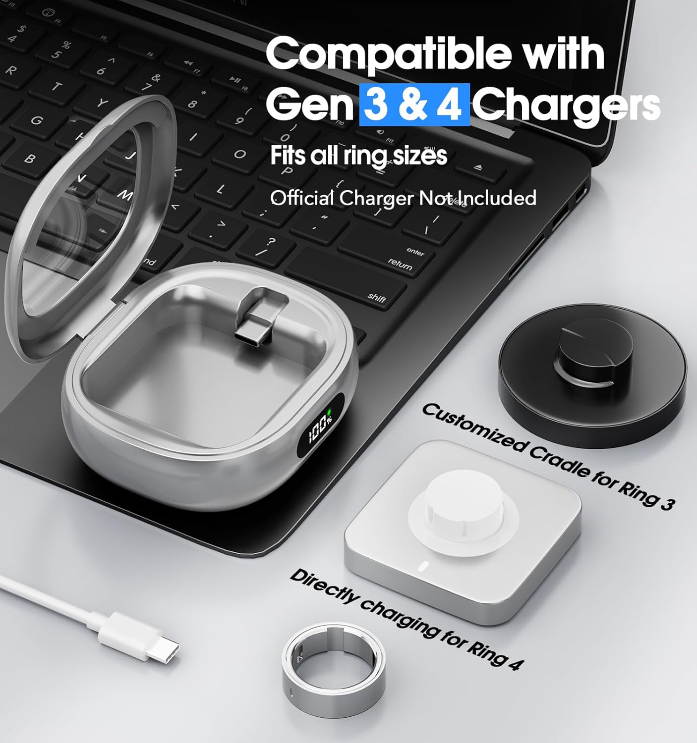 Smart Ring Charging Case Porta - đánh giá và giá Gymnastic Ring