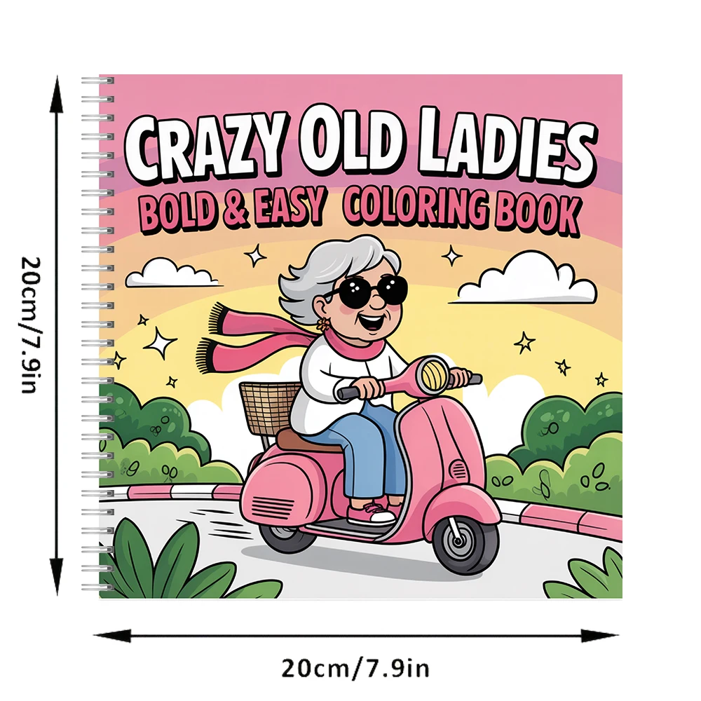 Crazy Old Ladies Coloring Book - đánh giá và giá Chalk Bag