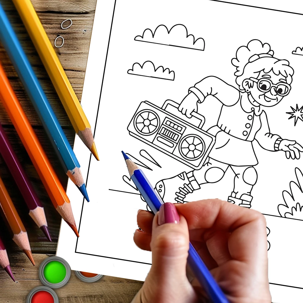 Crazy Old Ladies Coloring Book - đánh giá và giá Chalk Bag
