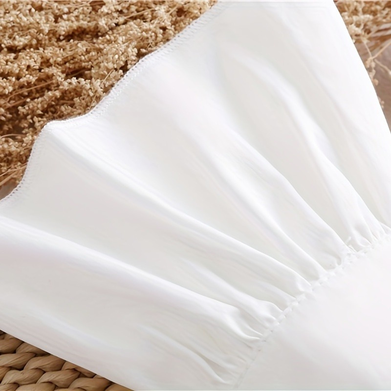 2pcs Ruffles Simple White Cuff - đánh giá và giá Wrist Wraps