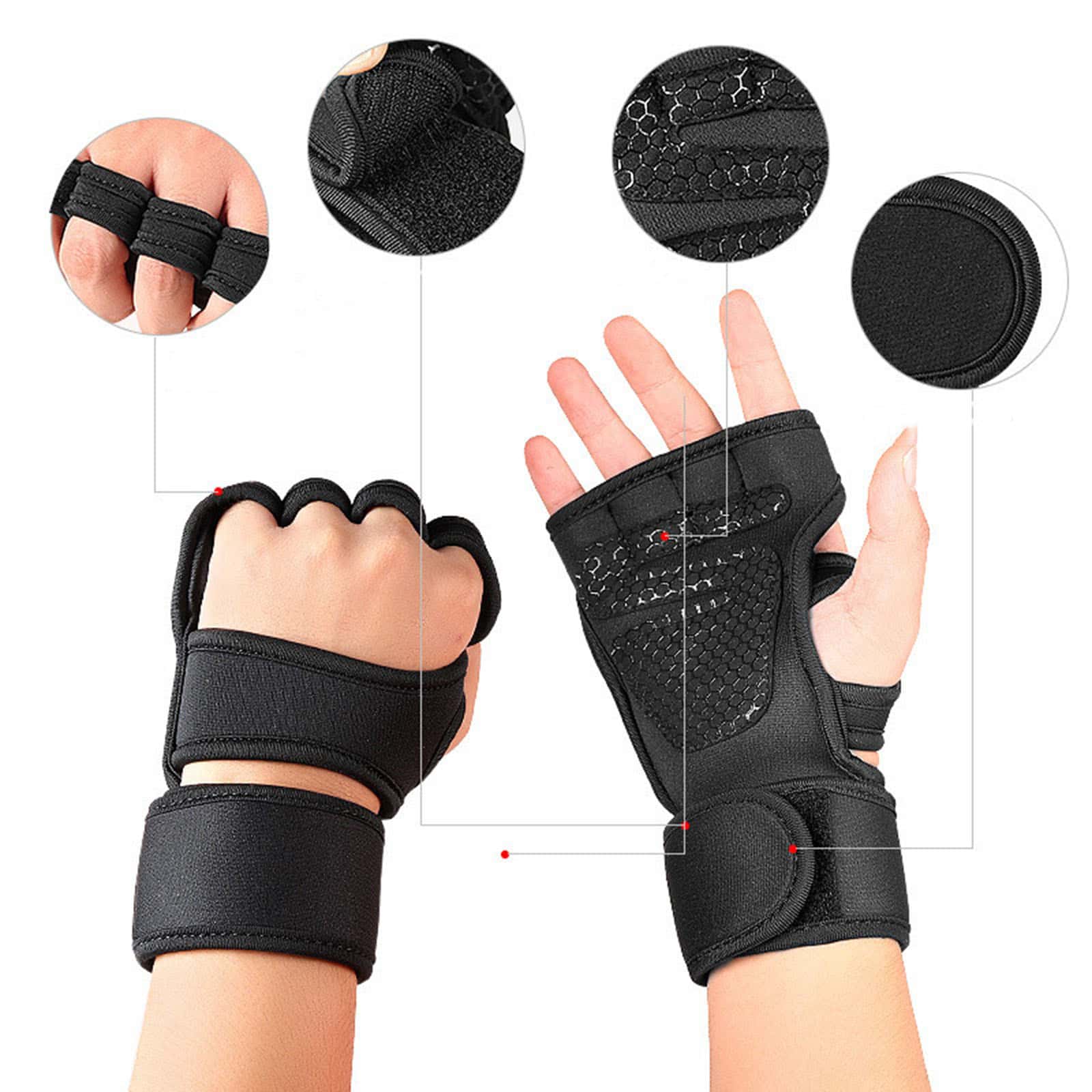 1 pair Sports cross training c - đánh giá và giá Weightlifting Gloves