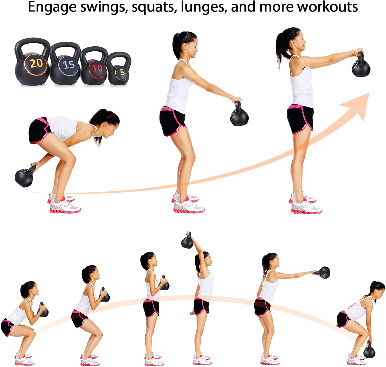 Home HIIT Workout 4-Piece Kett - đánh giá và giá Kettlebell